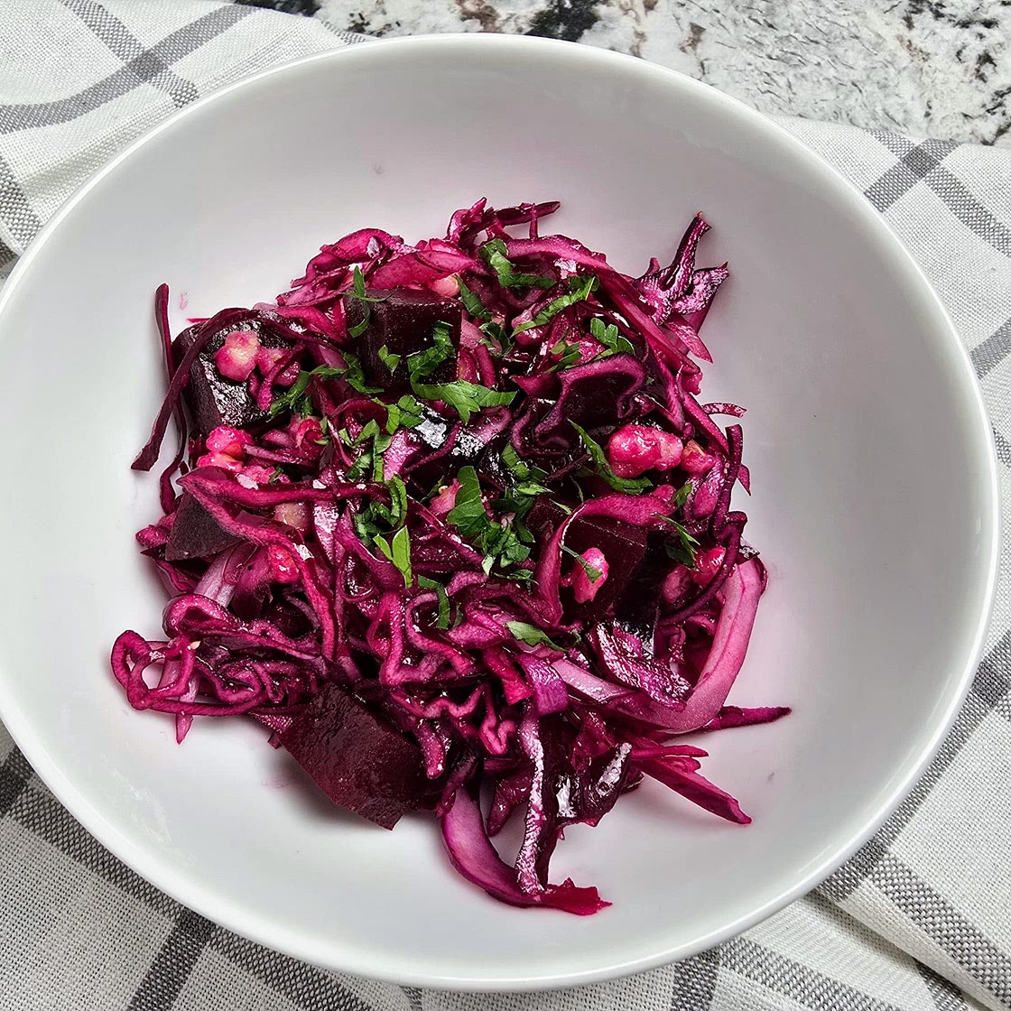 Beet, Cabbage and Barley Salad