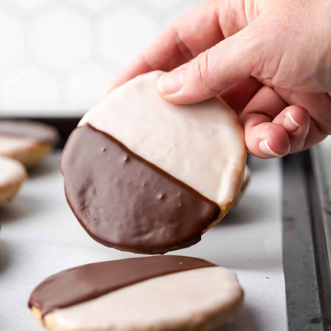 Classic Gluten Free Black and White Cookies
