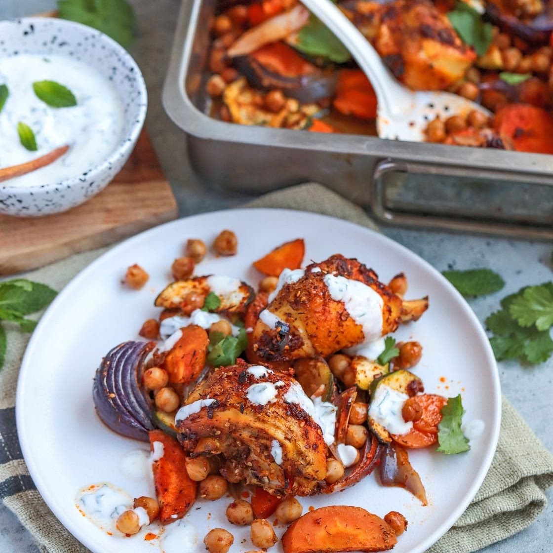 Middle Eastern Chicken Traybake