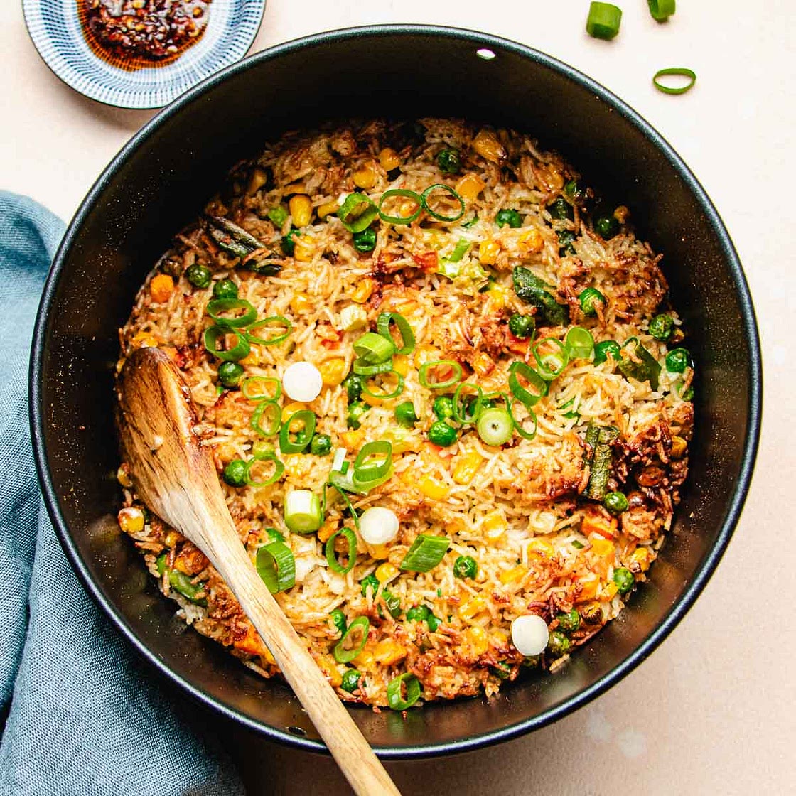Air fryer fried rice recipe