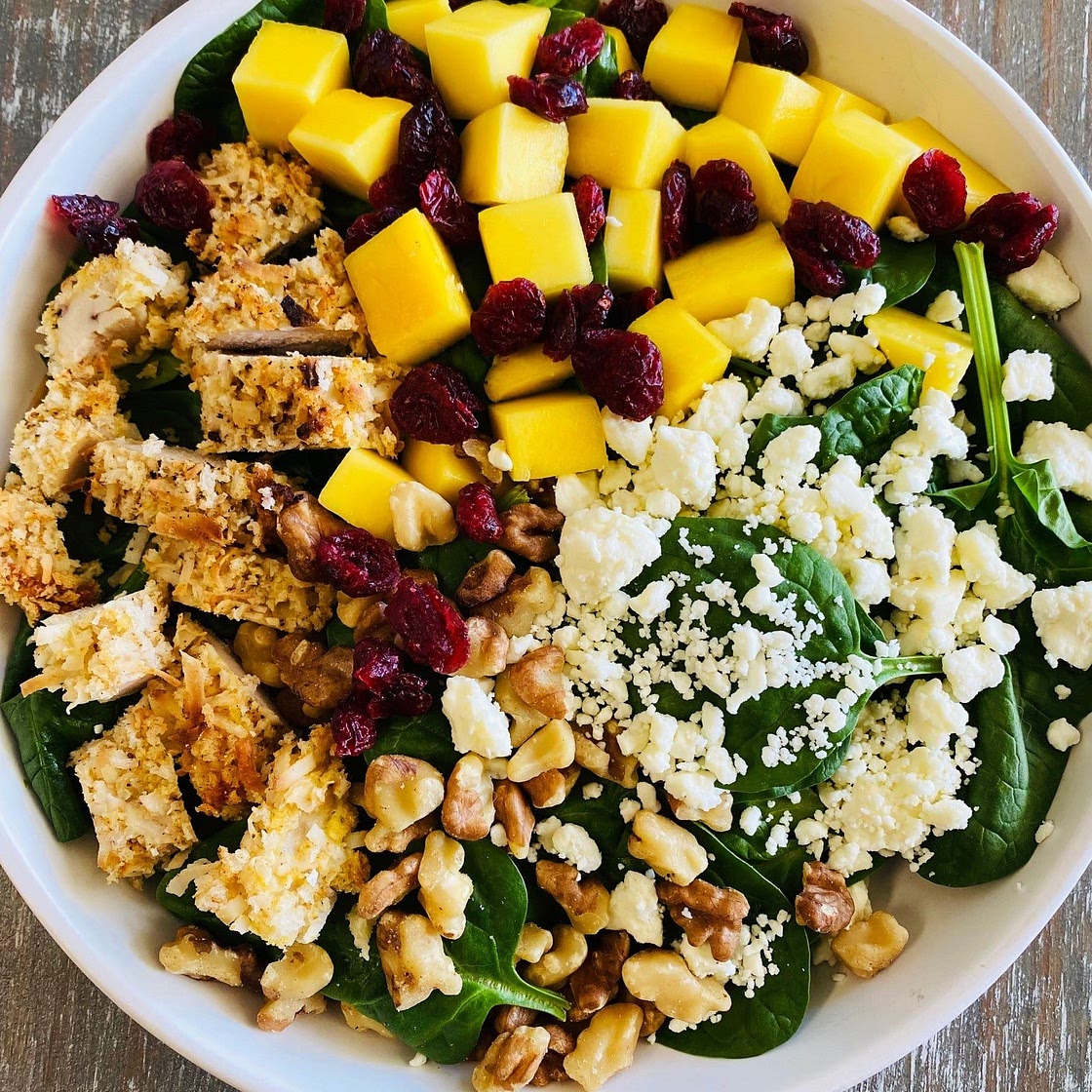 Mango and Spinach Glow Bowls
