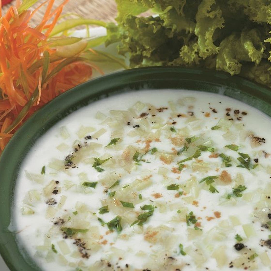 Raitha with cucumber kheera