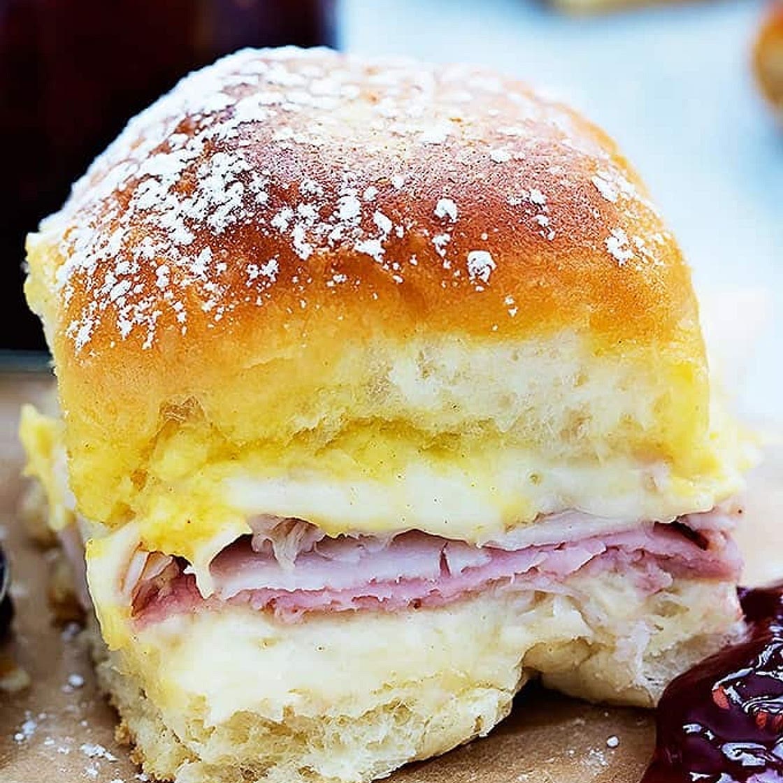 Baked Monte Cristo Party Sliders