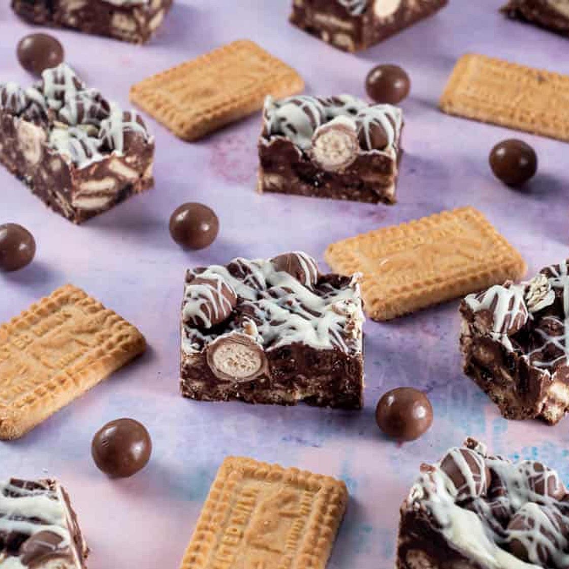 Easy Maltesers Tiffin - A No Bake Chocolate Tray Bake