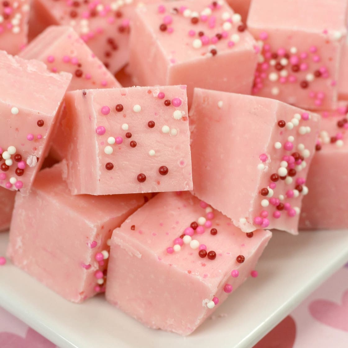 Pink lemonade fudge
