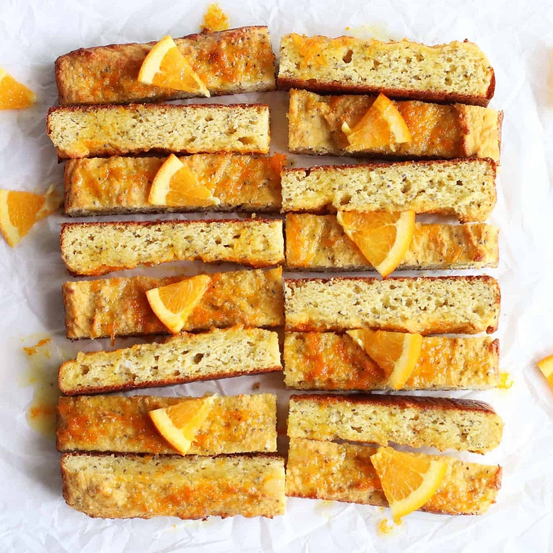 Orange Chia Seed Bars