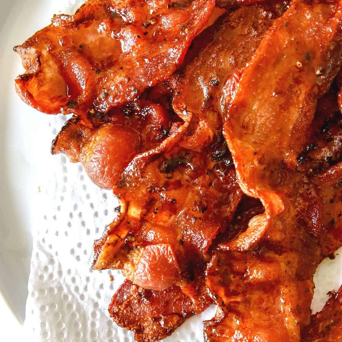 Sweet & Crispy Air Fryer Bacon