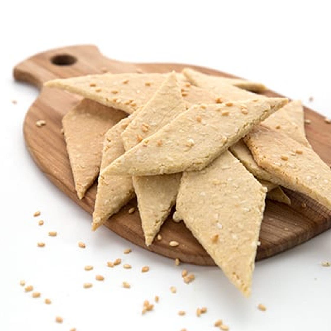 Keto Sesame Crackers