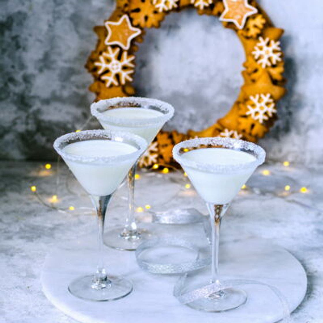 Martini à la noix de coco pour Noël