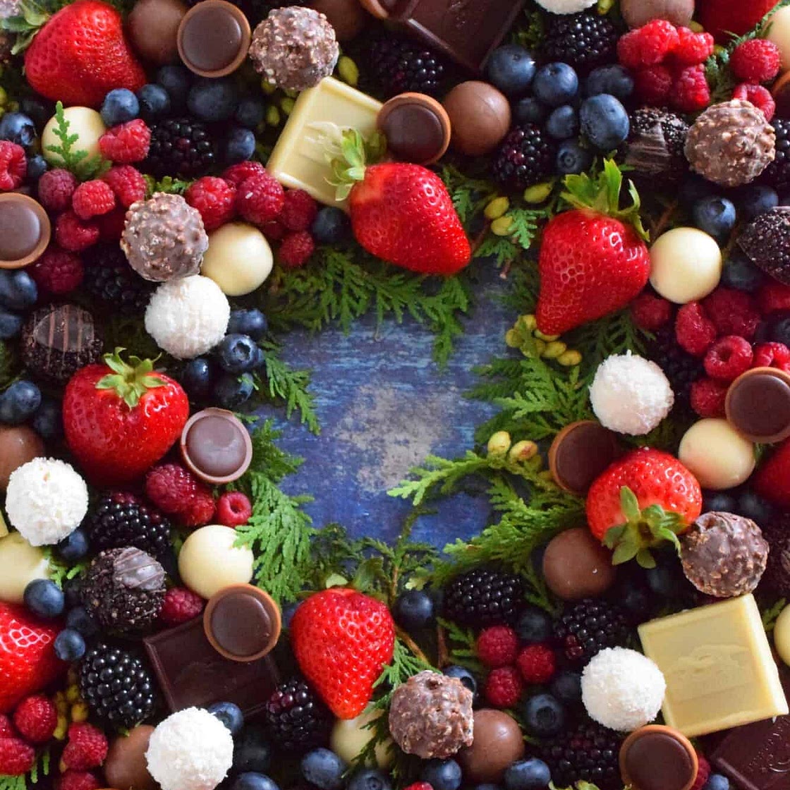 Berry and Chocolate Wreath