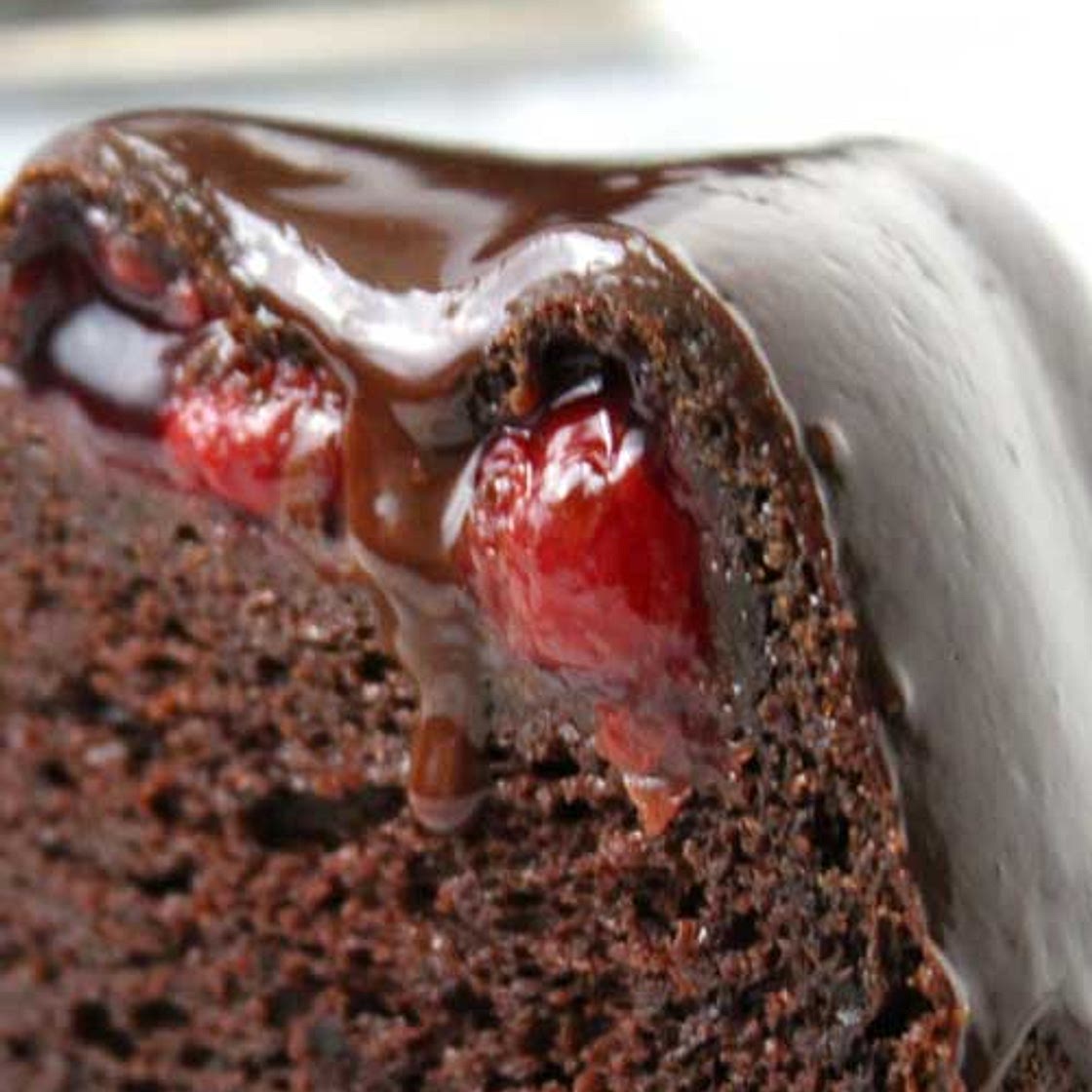Chocolate Covered Cherry Bundt Cake