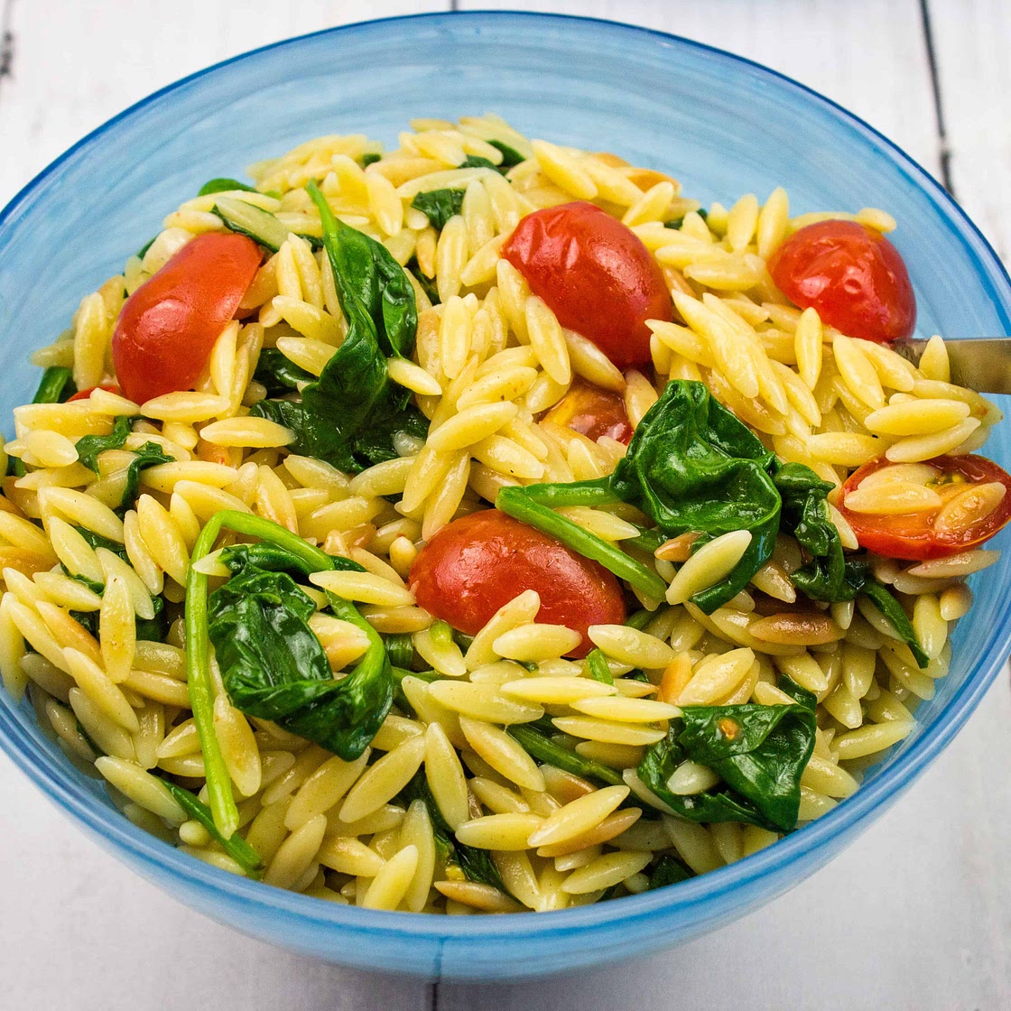 Creamy Spinach Orzo