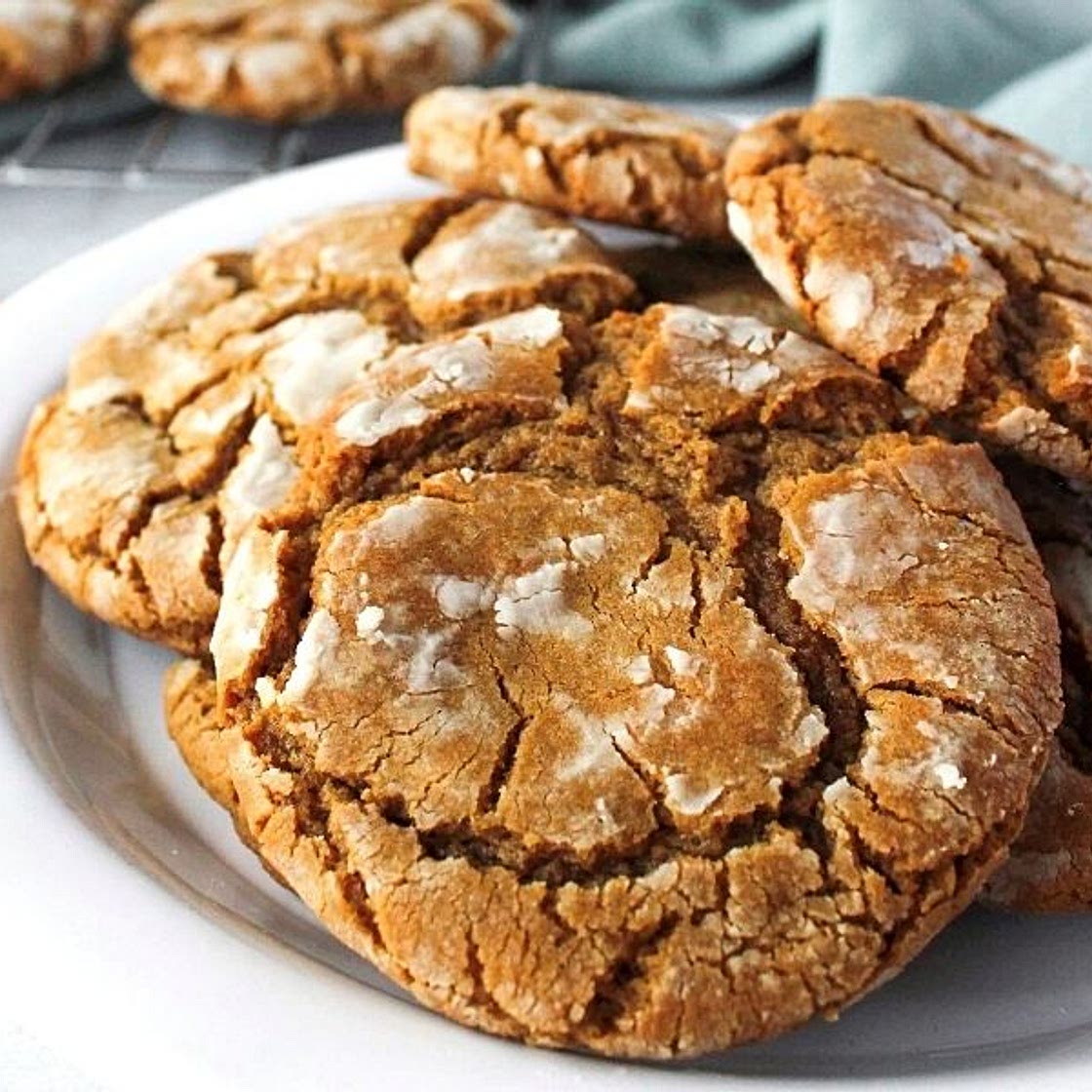 GINGERBREAD CRINKLE COOKIES