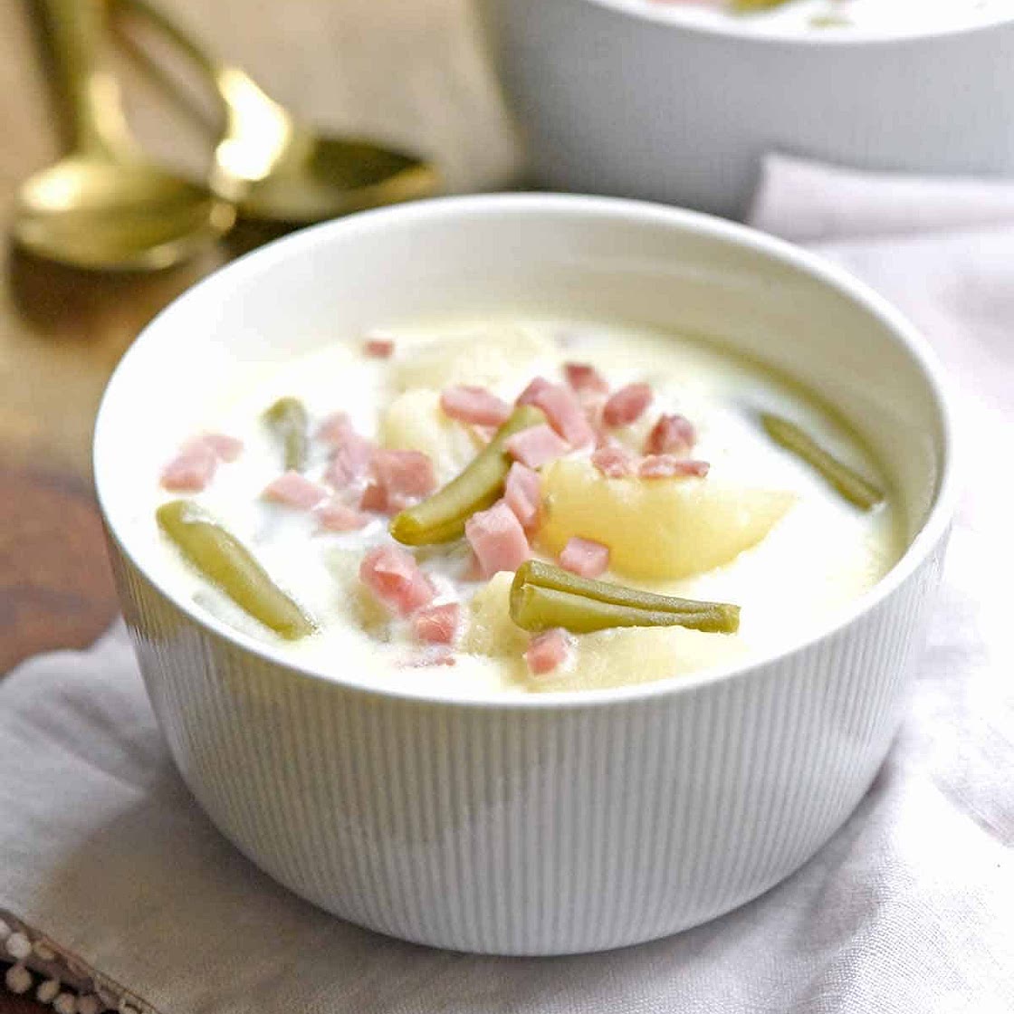 Ham Green Bean and Potato Soup