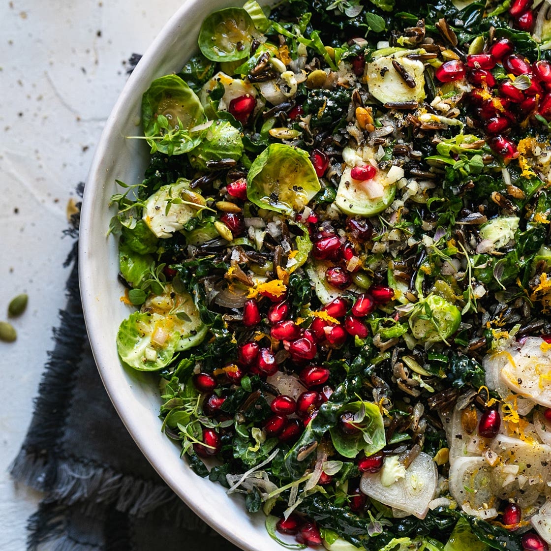 Wild Rice Salad with Orange Maple Vinaigrette