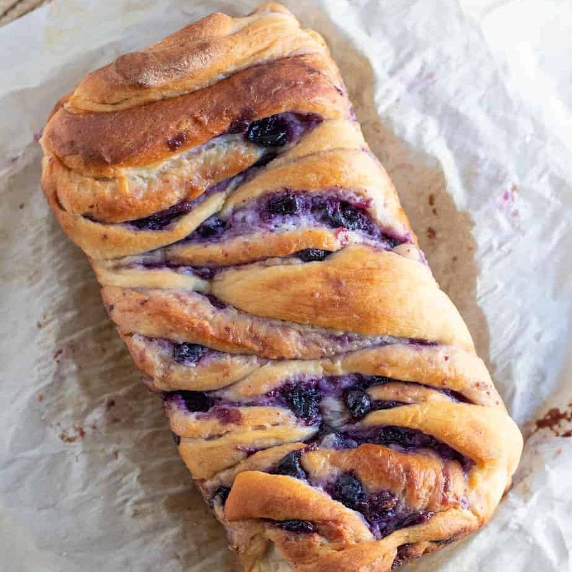 Blueberry Cream Cheese Babka