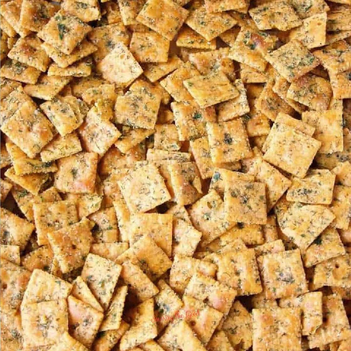 Homemade Seasoned Ranch Cheese Crackers