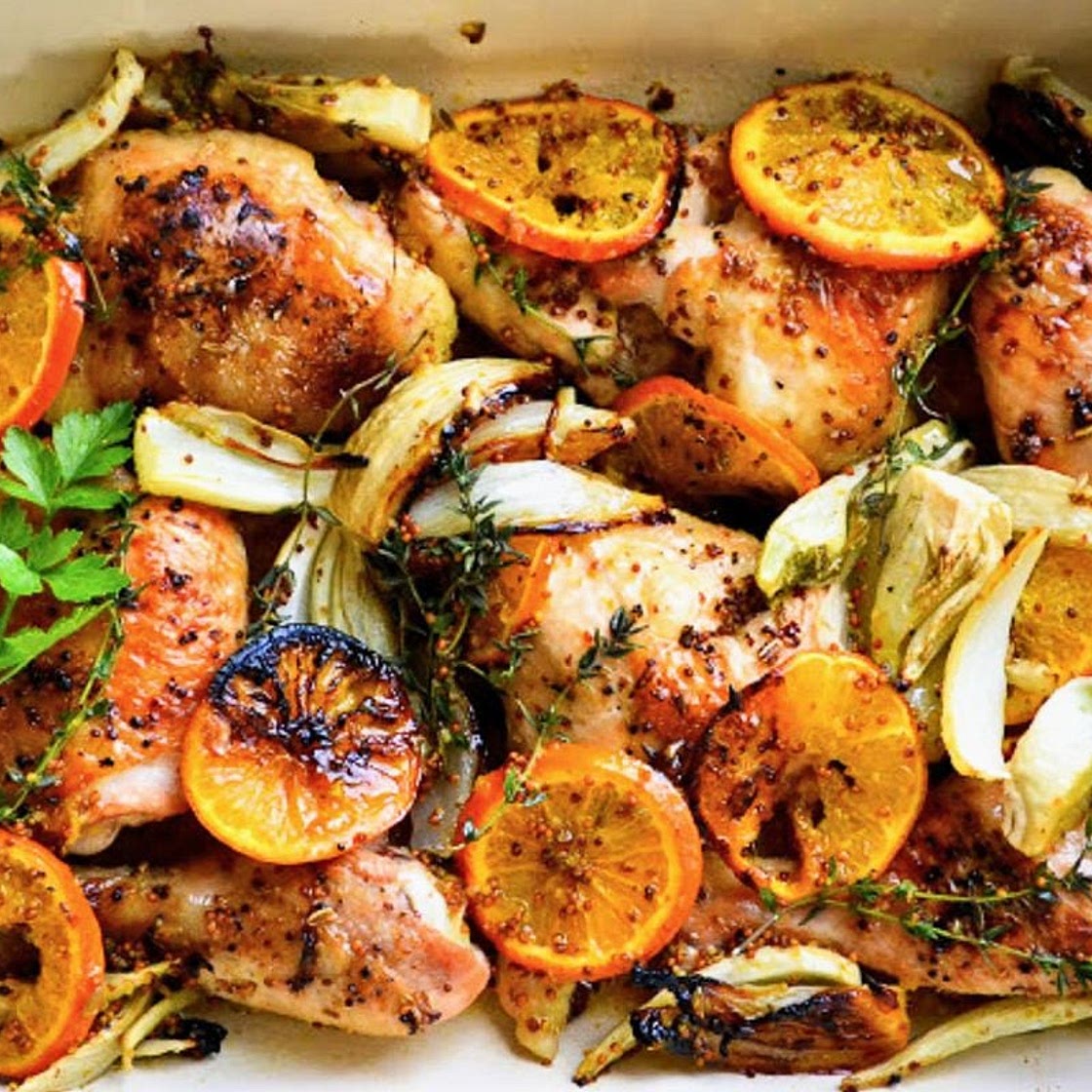 Roasted Chicken with Clementines