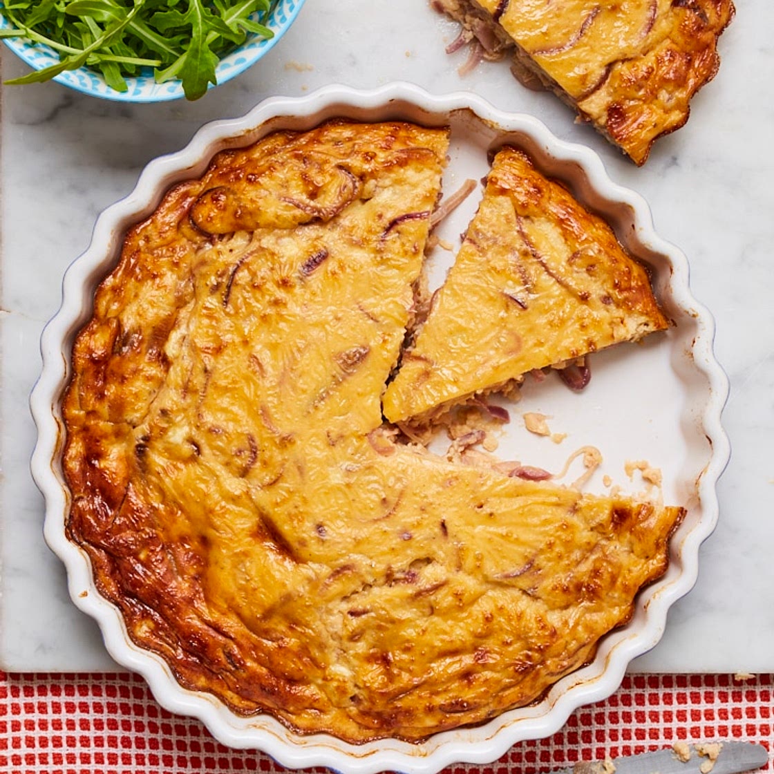 Caramelised Onion Quiche | Slimming & Weight Watchers Friendly
