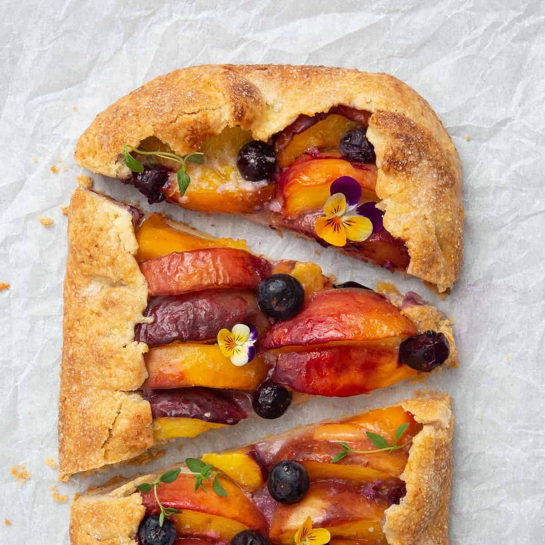 Easy Peach galette