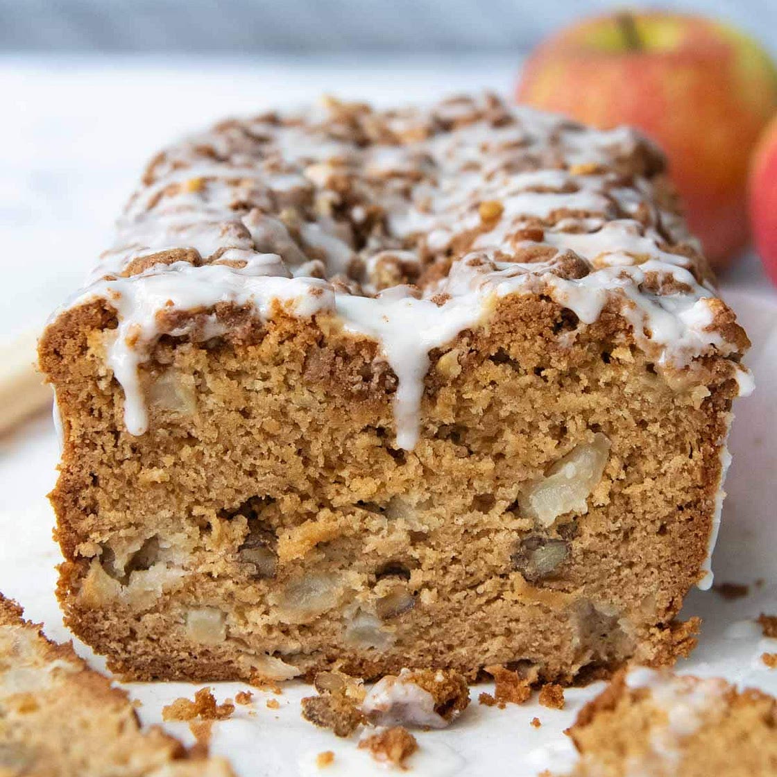 Moist Gluten-Free Apple Bread With Cinnamon Streusel