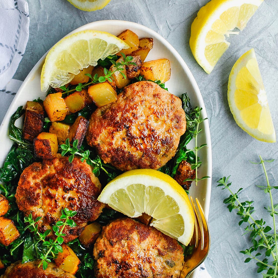 Lemon Thyme Turkey Patties