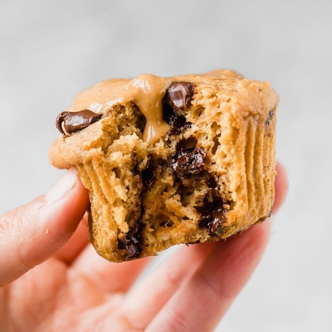 Healthy Chocolate Chip Sweet Potato Muffins