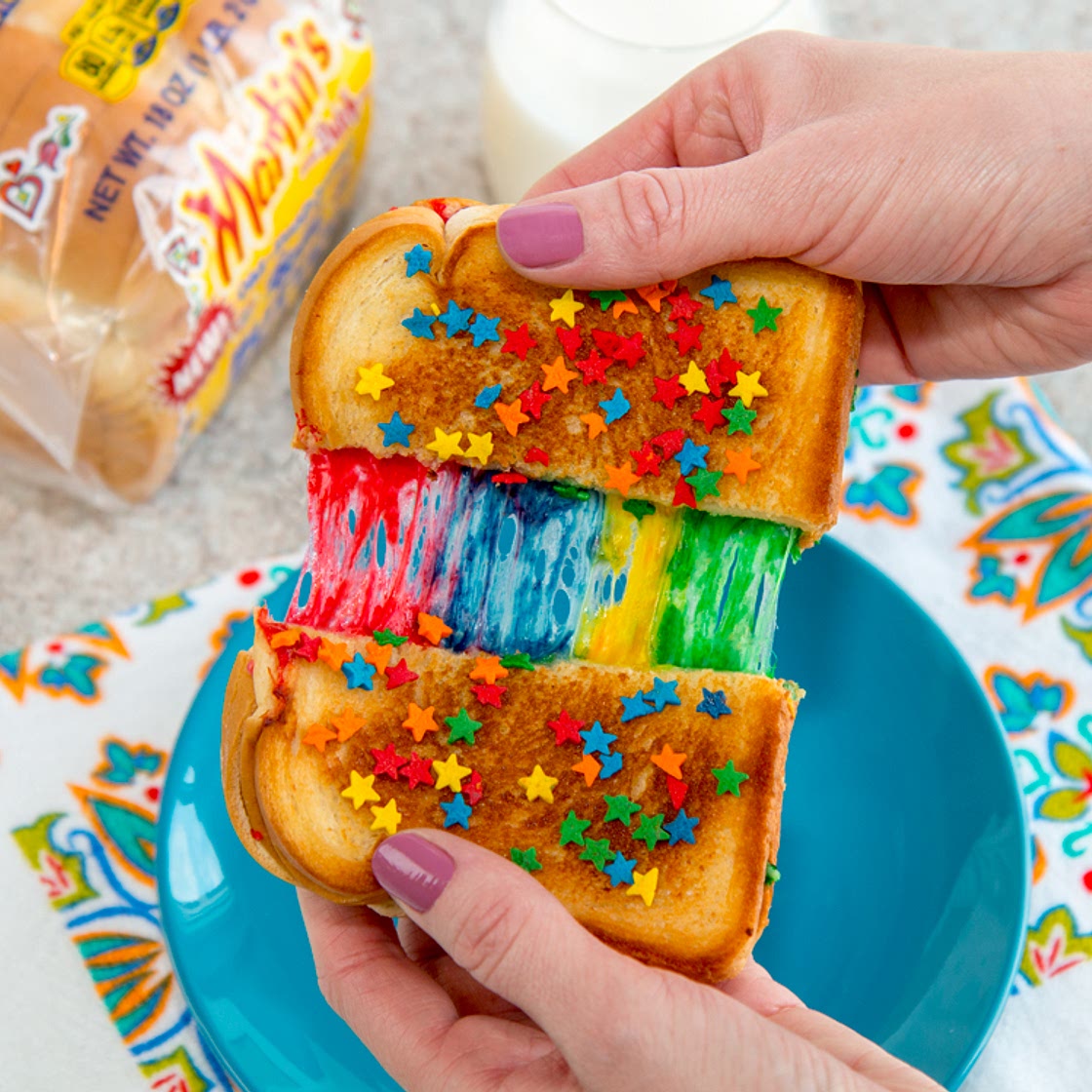 Colorful Grilled Cheese
