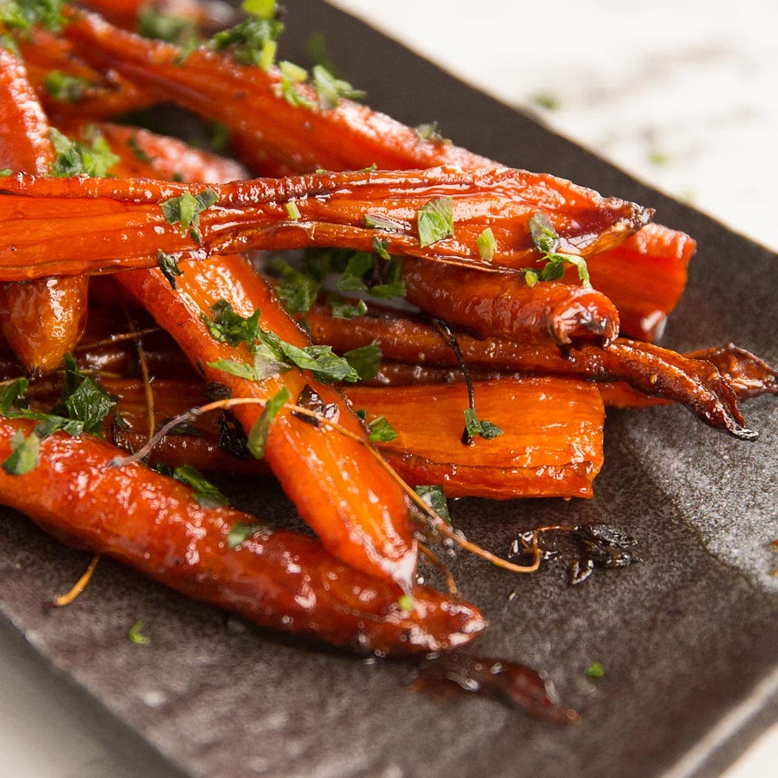 Honey Balsamic Roasted Carrots