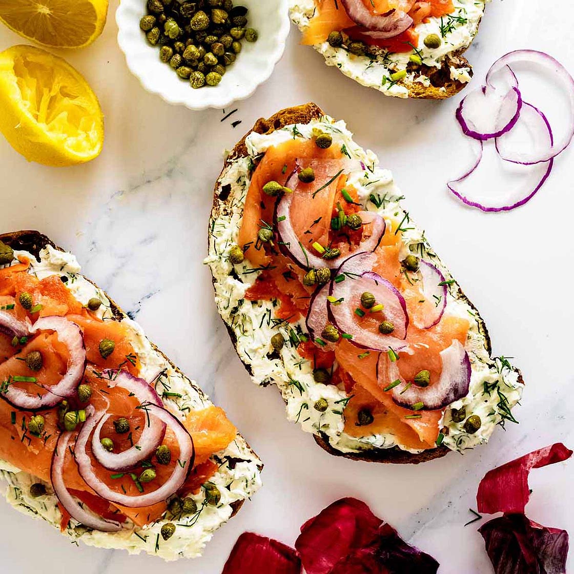 Smoked Salmon Toasts