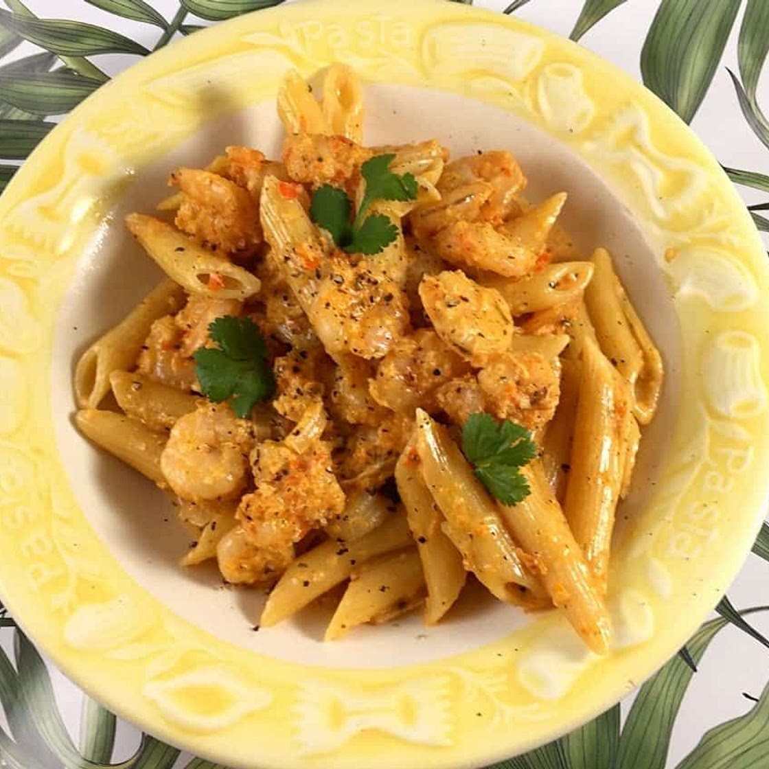 Prawns and Penne Pasta
