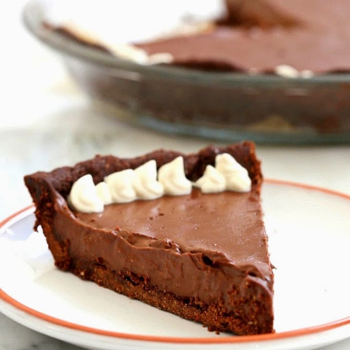 Dark Chocolate Silk Pie