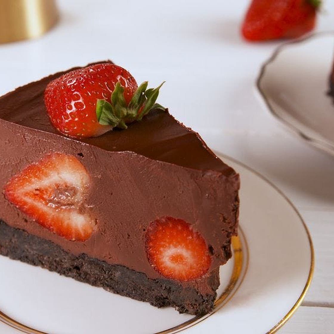 Chocolate Covered Strawberry Pie