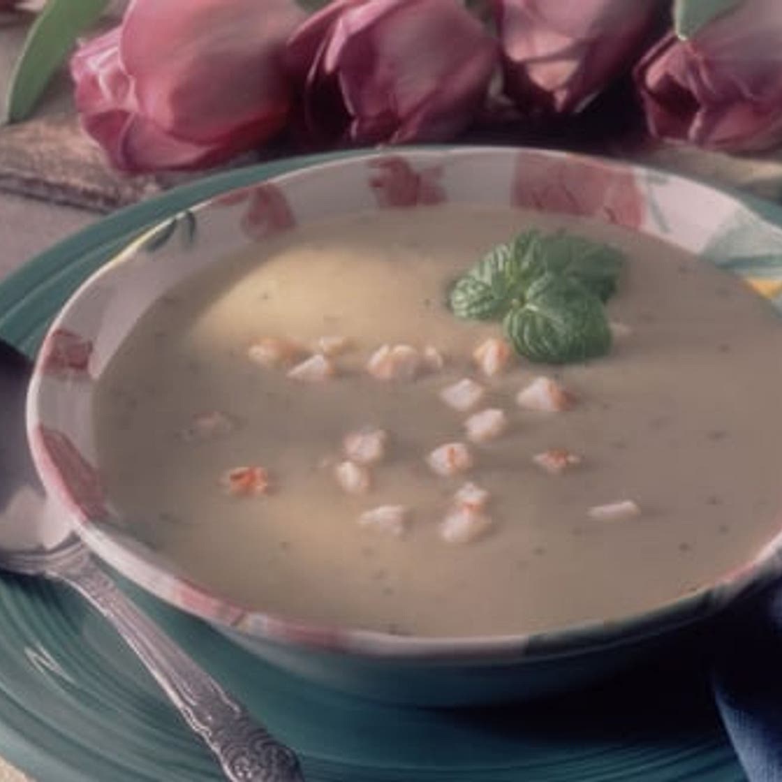 Creamy Artichoke and Shrimp Soup