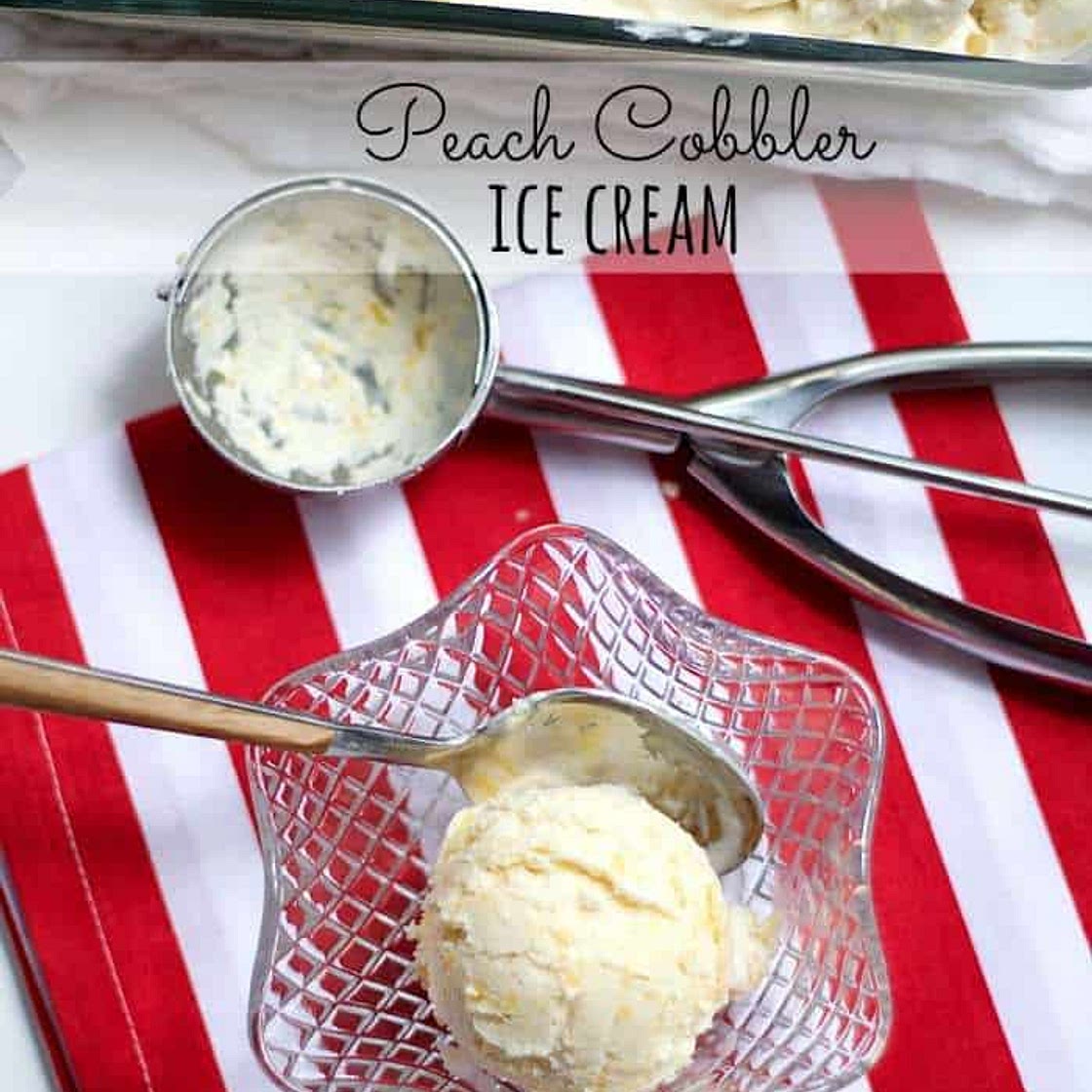 Peach Cobbler Ice Cream