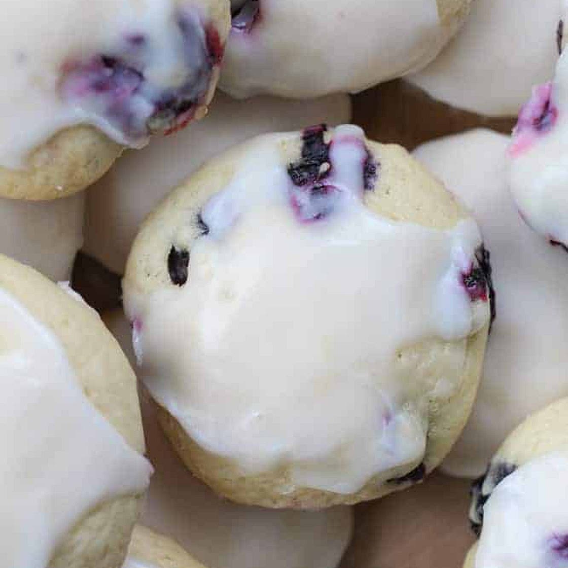 Soft Lemon & Blueberry Explosion Cookies