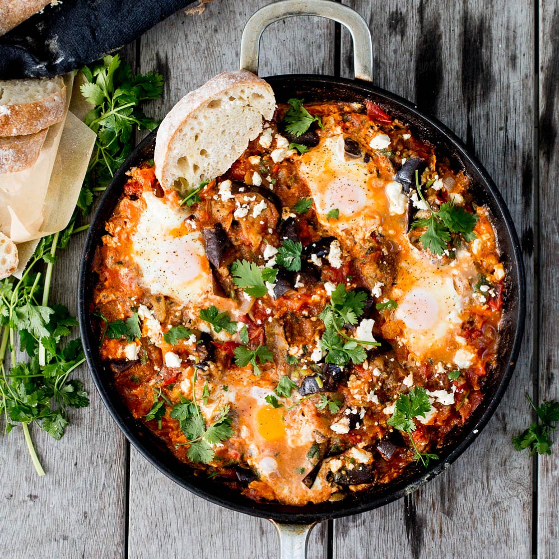Spiced Eggplant Shakshuka