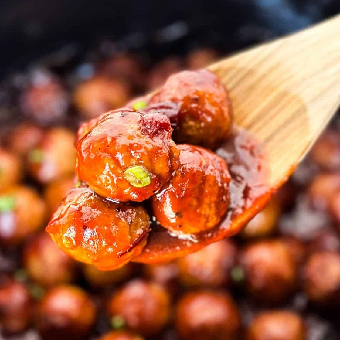 Slow Cooker Cranberry BBQ Meatballs