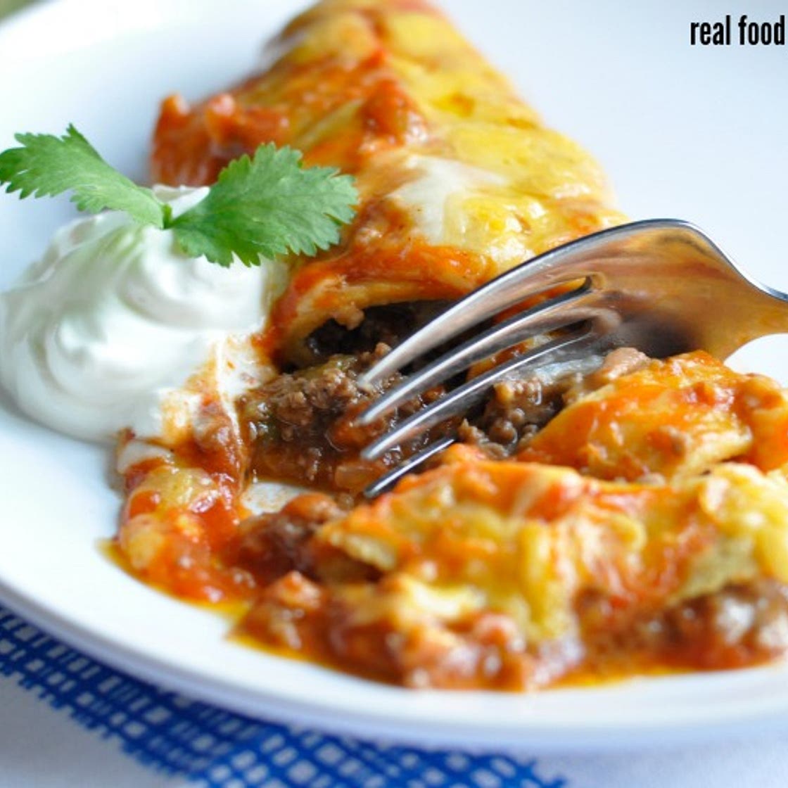 30-Minute Mondays--Beef & Bean Enchiladas