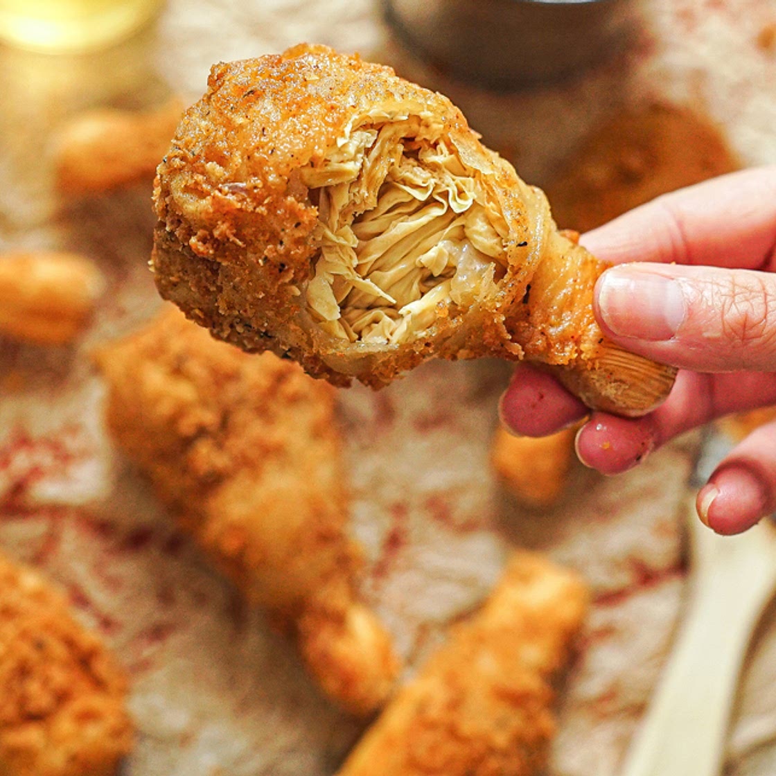 Vegan Fried Chicken with Skin