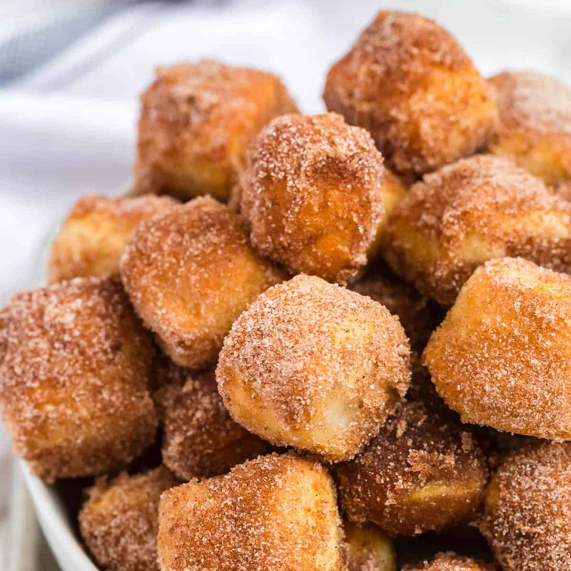 Easy Cinnamon Sugar Pretzel Bites