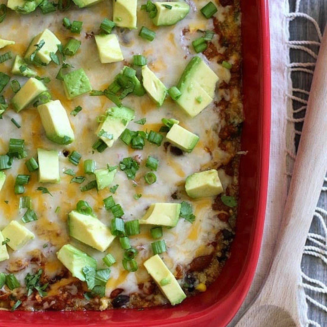 Quinoa Fiesta Enchilada Bake
