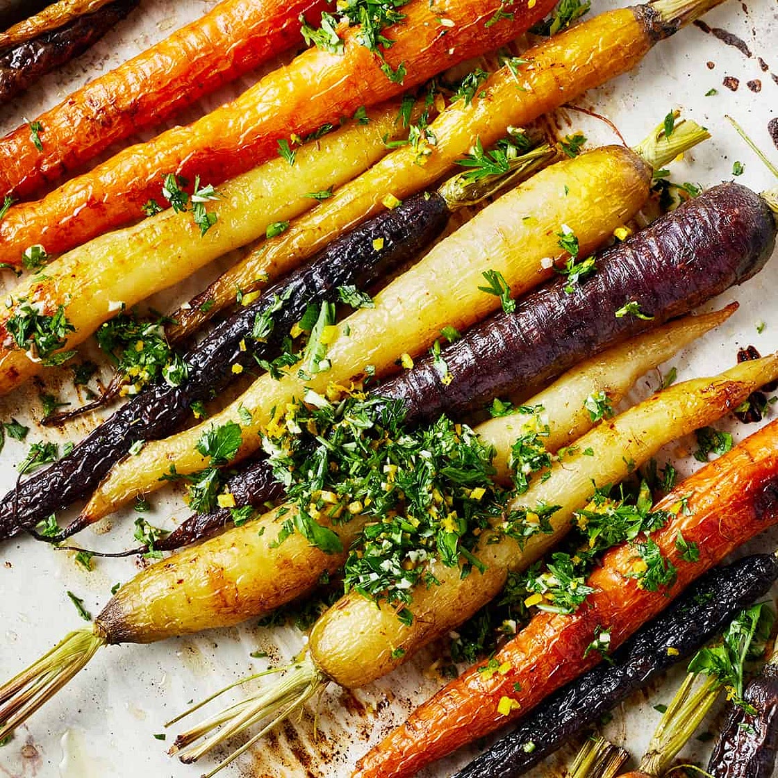 Roasted Rainbow Carrots