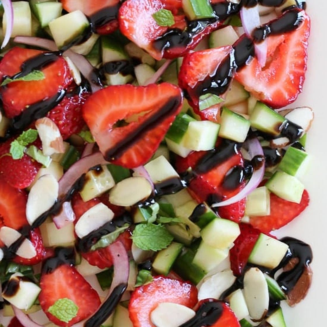 Strawberry Cucumber Salad