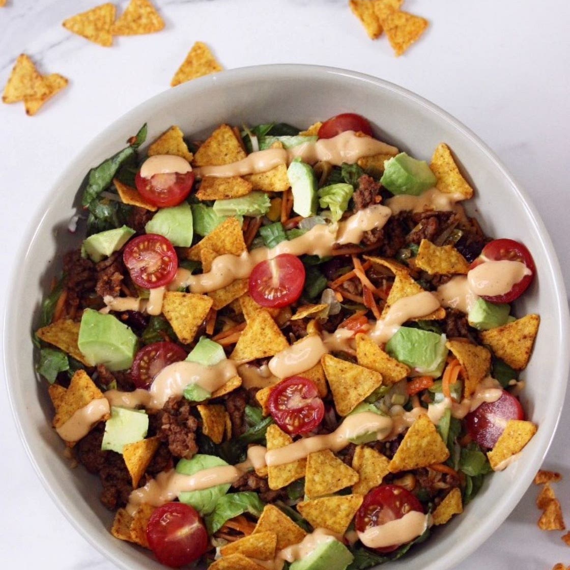 Healthy Taco Salad (Mexican Salad)
