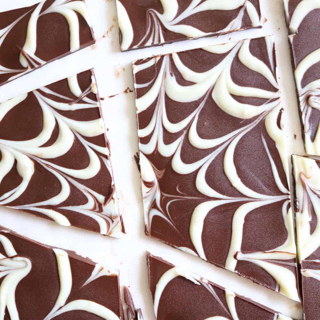 3-Ingredient Chocolate Spiderweb Bark