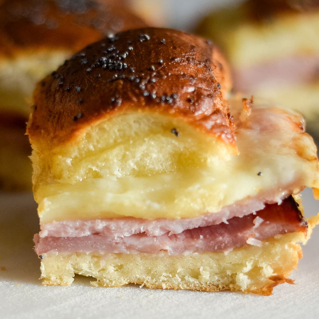 Air Fryer Ham and Cheese Sliders