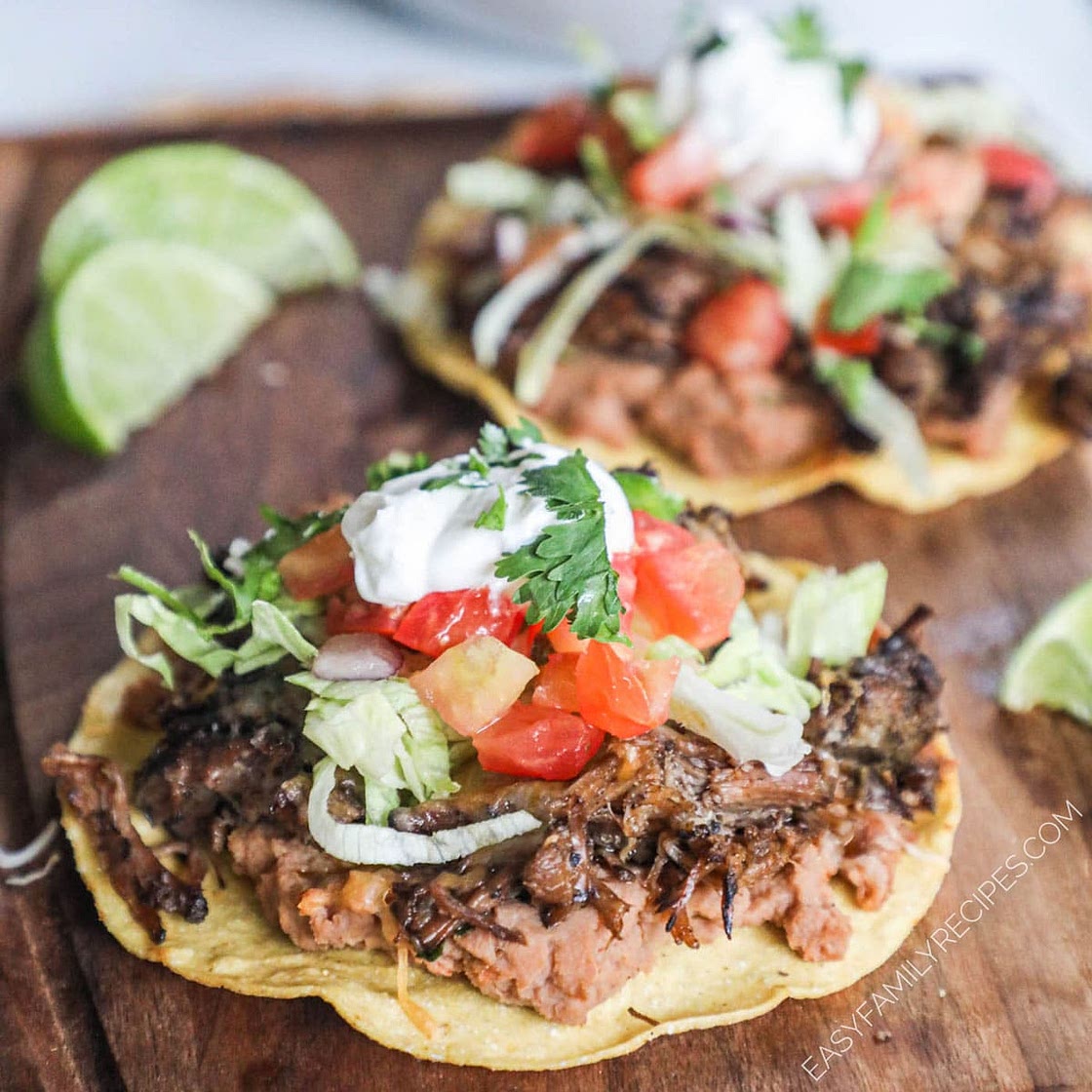 Barbacoa Tostadas