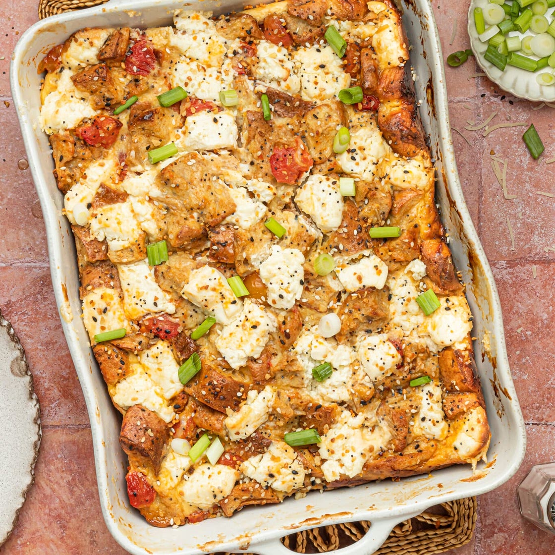 Everything Bagel Breakfast Casserole