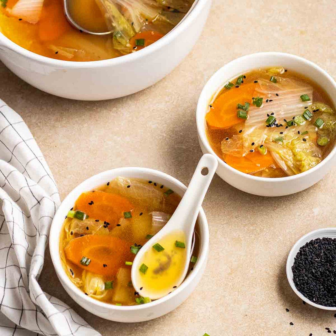 Chinese Napa Cabbage Soup